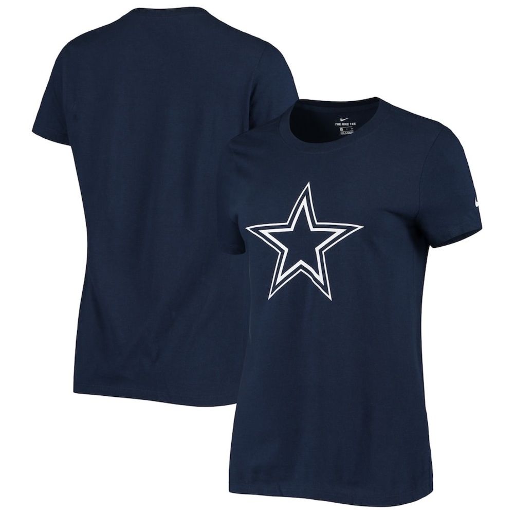 Nike - Dallas Cowboys Nike Women's Logo Dri-Fit Shirt - Navy -‎ Size Small